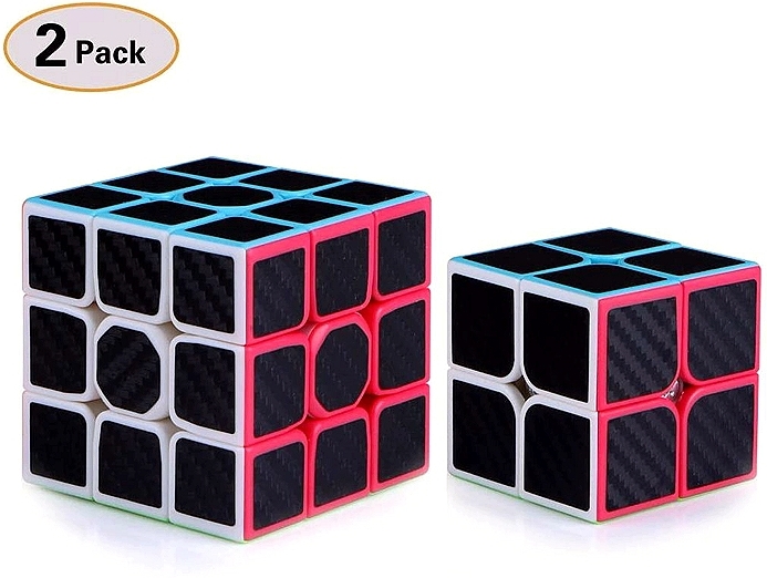 Speed Cube Set  2x2x2 3x3x3 Carbon